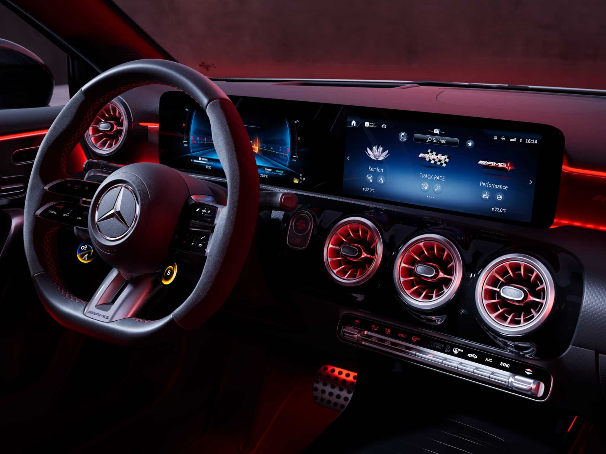 Gli interni della versione AMG