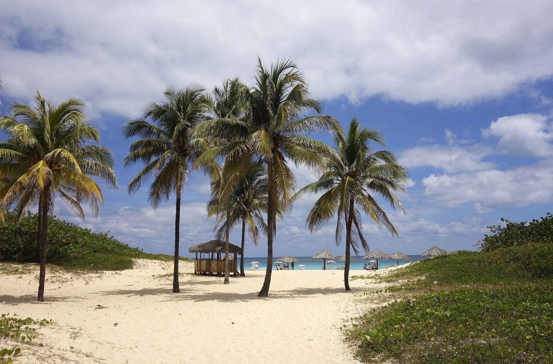 Una spiaggia a Cuba
