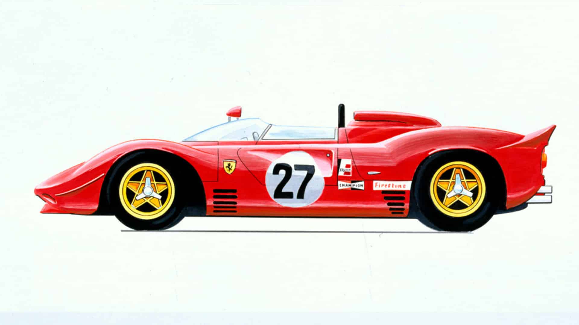 La Ferrari 350 Can Am, antenata della 612. Credit: ferrari.com