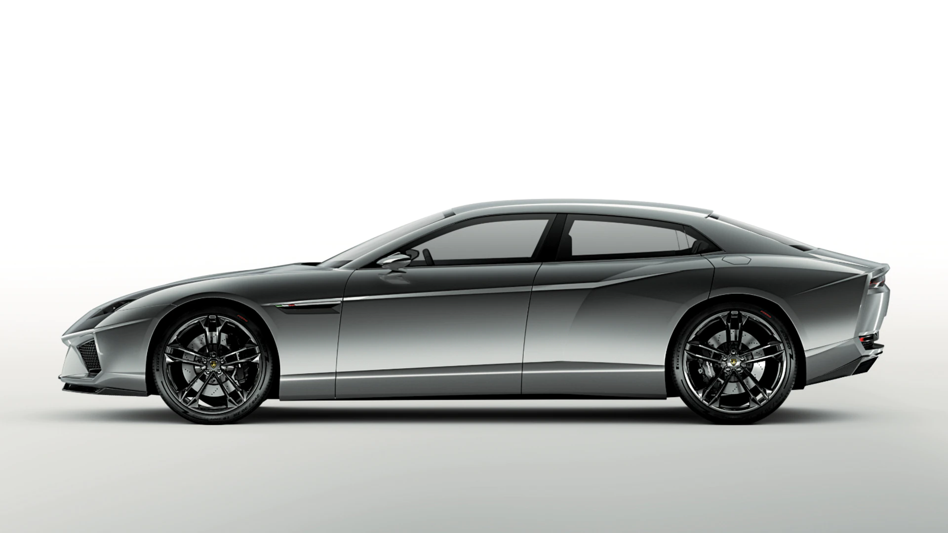 La Lamborghini Estoque vista lateralmente. Credit: lamborghini.com