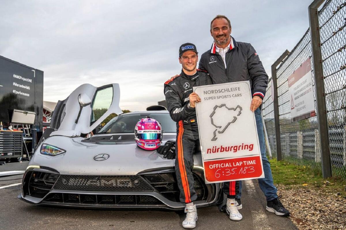 Record al Nurbugring: la Mercedes-AMG One ferma il cronometro a 6 minuti e 35 secondi con asfalto umido - 