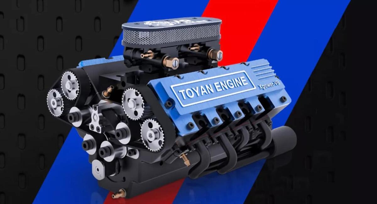 Questo V8 in scala 1:10 raggiunge i 12.500 giri/min ma costa quanto un V8 reale - 