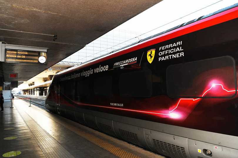 Livrea ETR.1000 dedicata Ferrari. Credits: FSNews