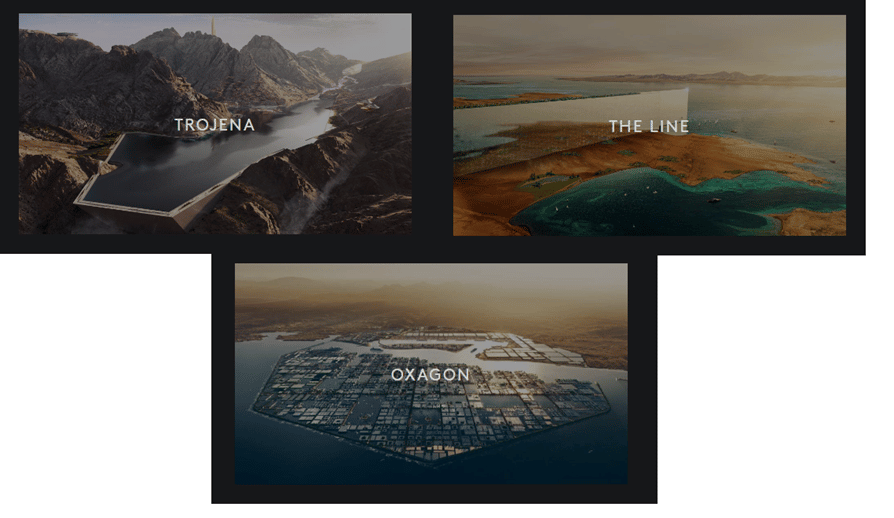 Complesso urbano di Neom. Credits: Neom official site