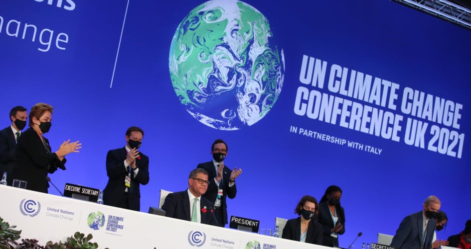 Chiusura del COP26 tenutosi a Glasgow nel 2021. Credits: UNFCCC.