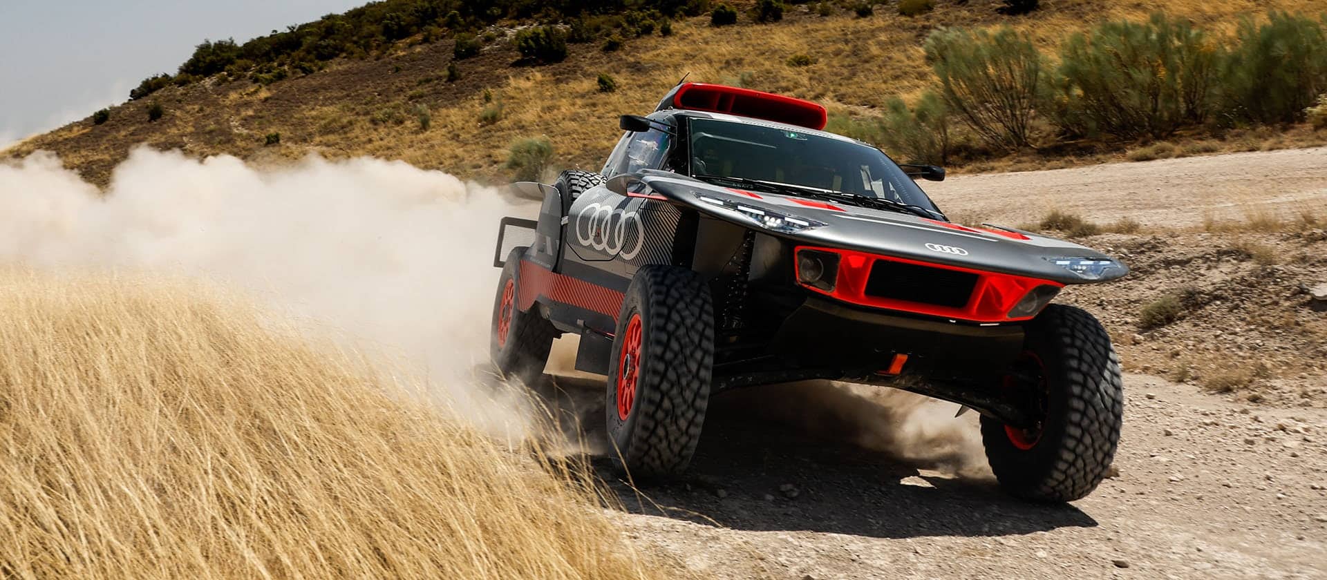 L'Audi RS Q e-tron, la prima elettrica nelle competizioni Rally Raid. Credit: audi.com