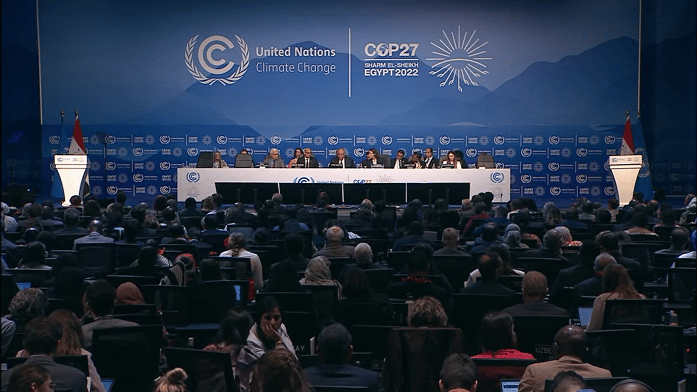Conferenza stampa Cop27. Credits: UN Climate Change..