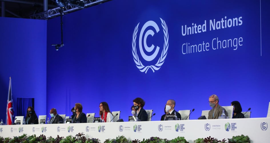 Apertura della conferenza COP26 del 2021 a Glasgow. Credits: Kiara Worth, International Institute for Sustainable Development.,