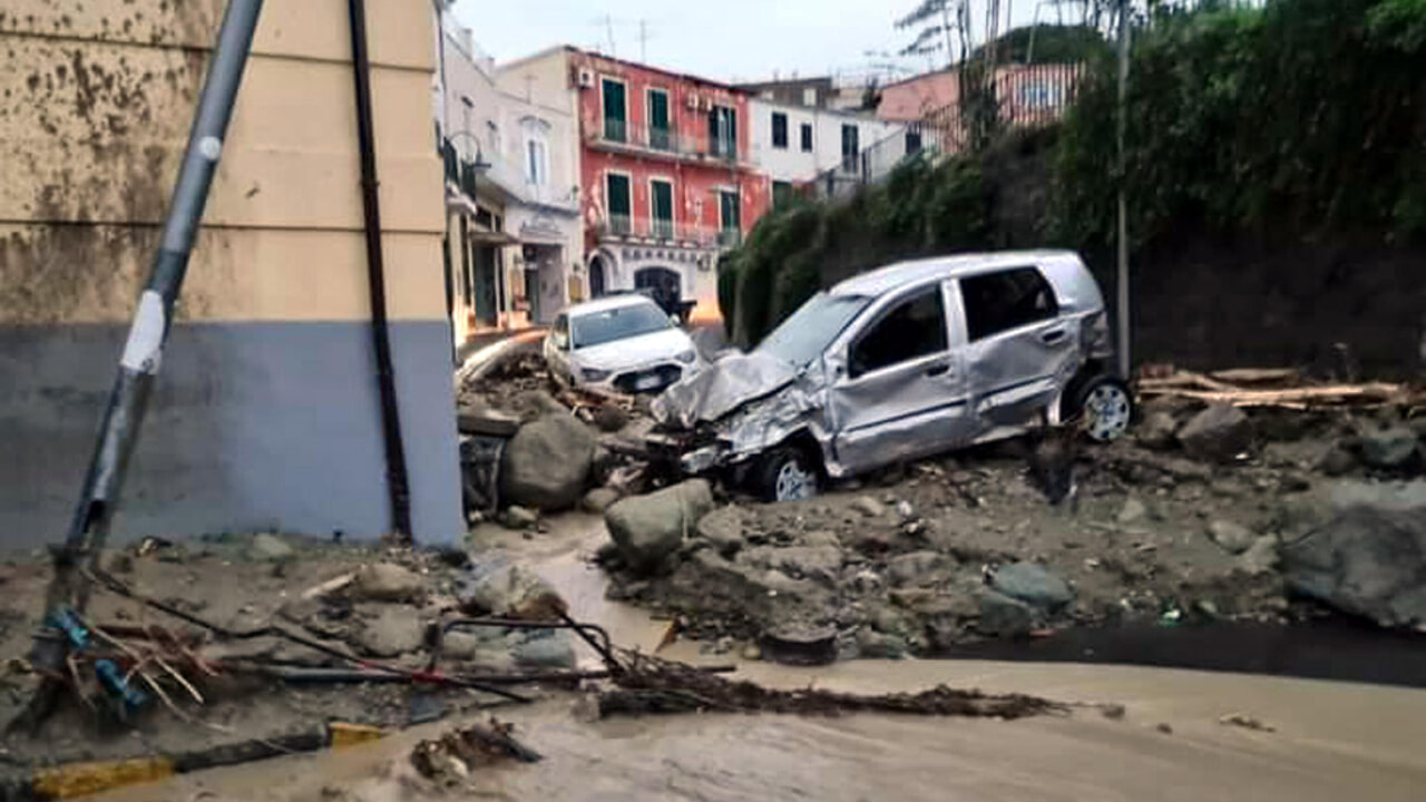 Immagini della frana a Ischia. Credits: Today