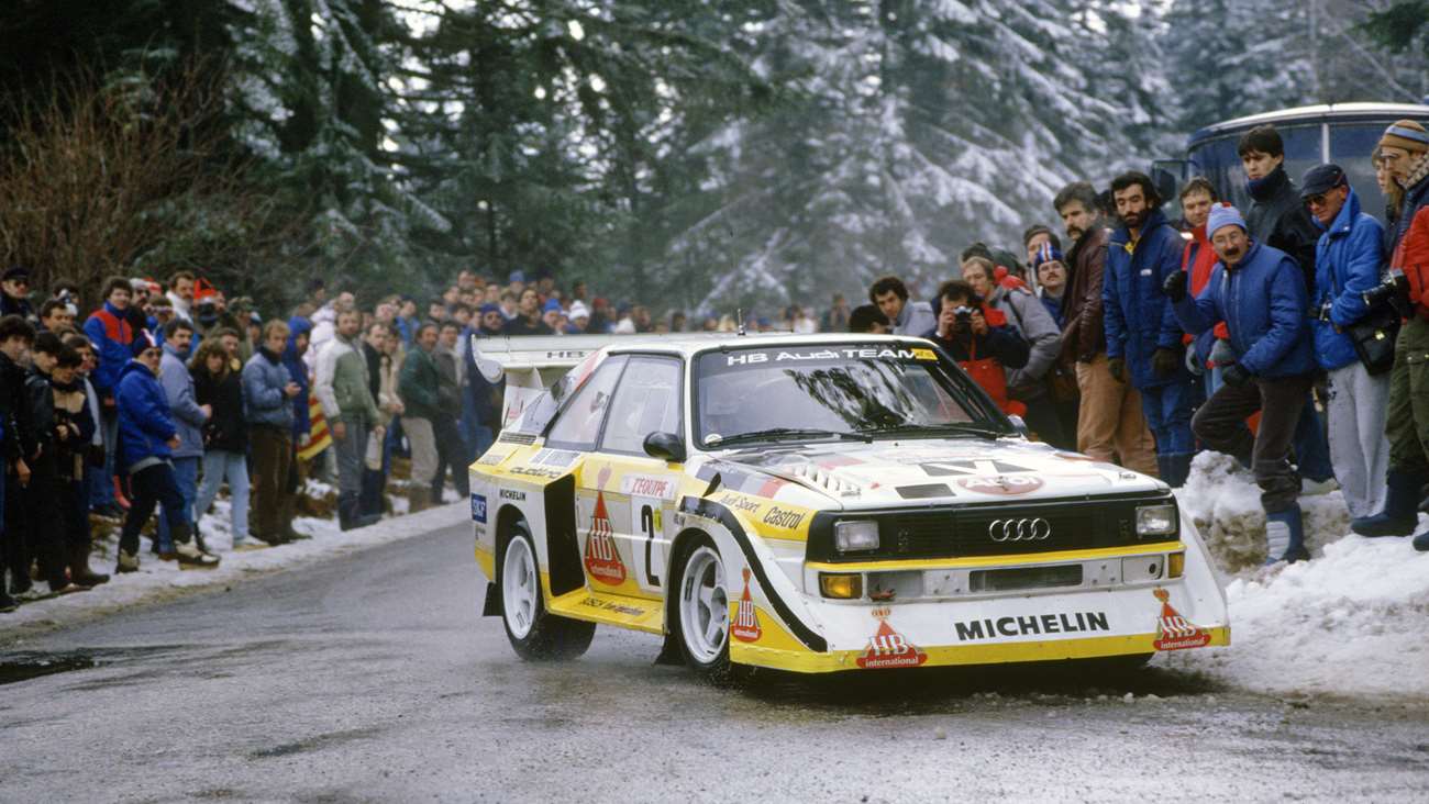 L'Audi Sport Quattro in azione. Credit: goodwood.com