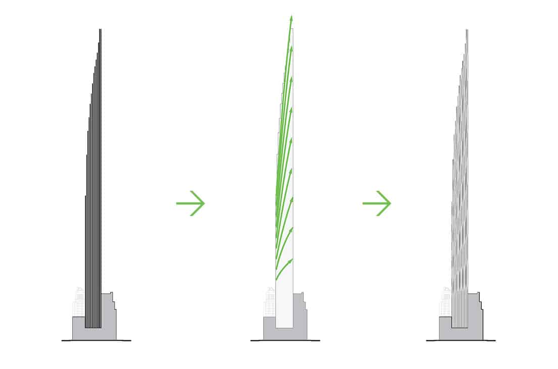 Crediti: shoparc.com; forma audace della torre