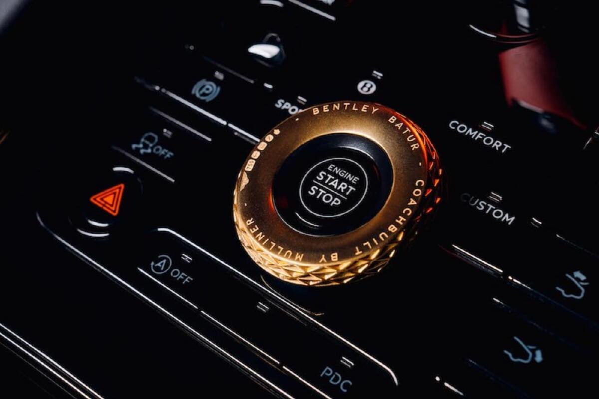 Bentley Mulliner Batur: utilizzato un innovativo processo di stampa 3D dell'oro - 