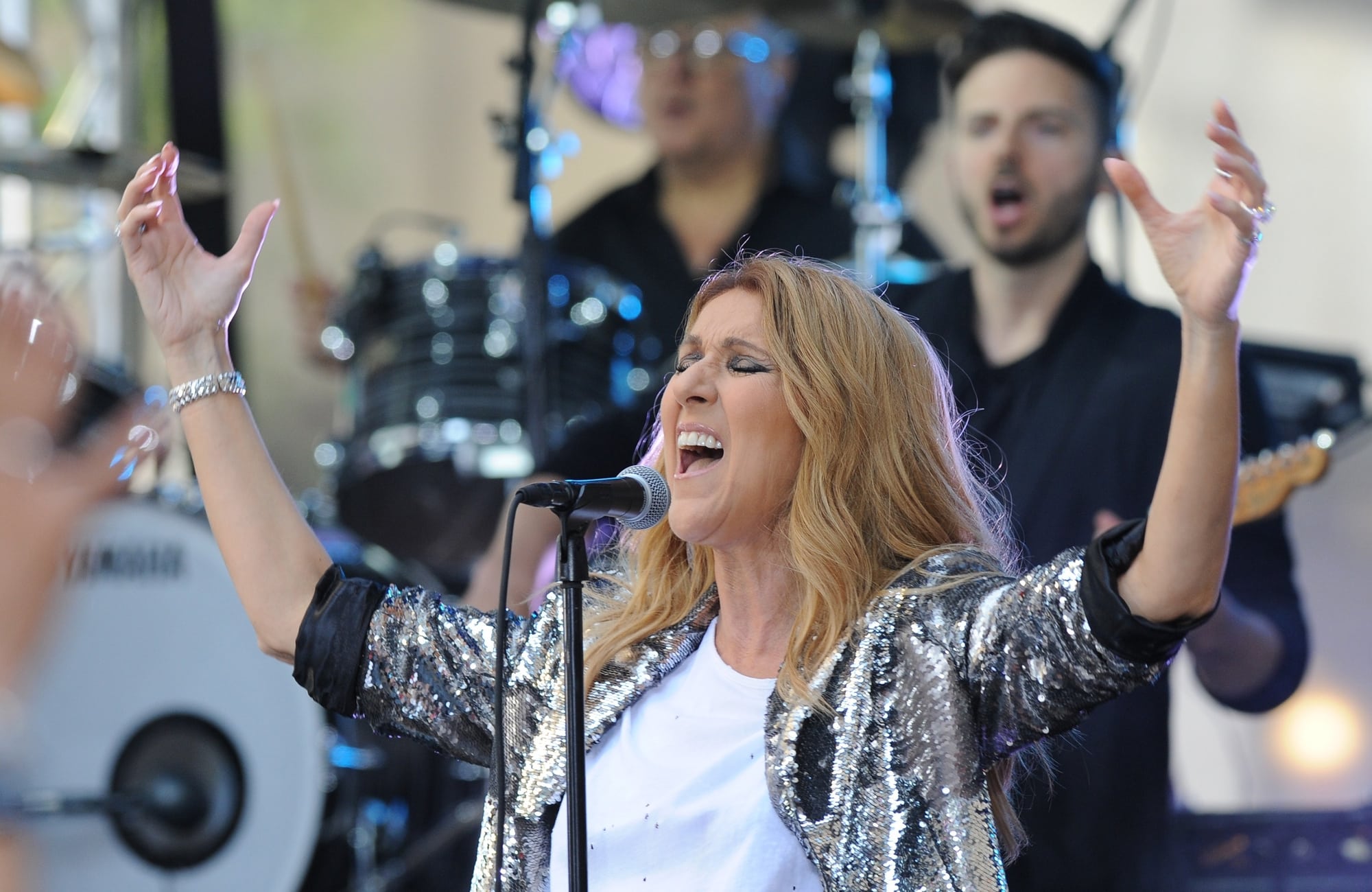 Celine Dion per il NBC Today Show Concert nella Rockefeller Plaza, New York, NY, il 22 luglio 2016. Credits: Kristin Callahan/Everett Collection