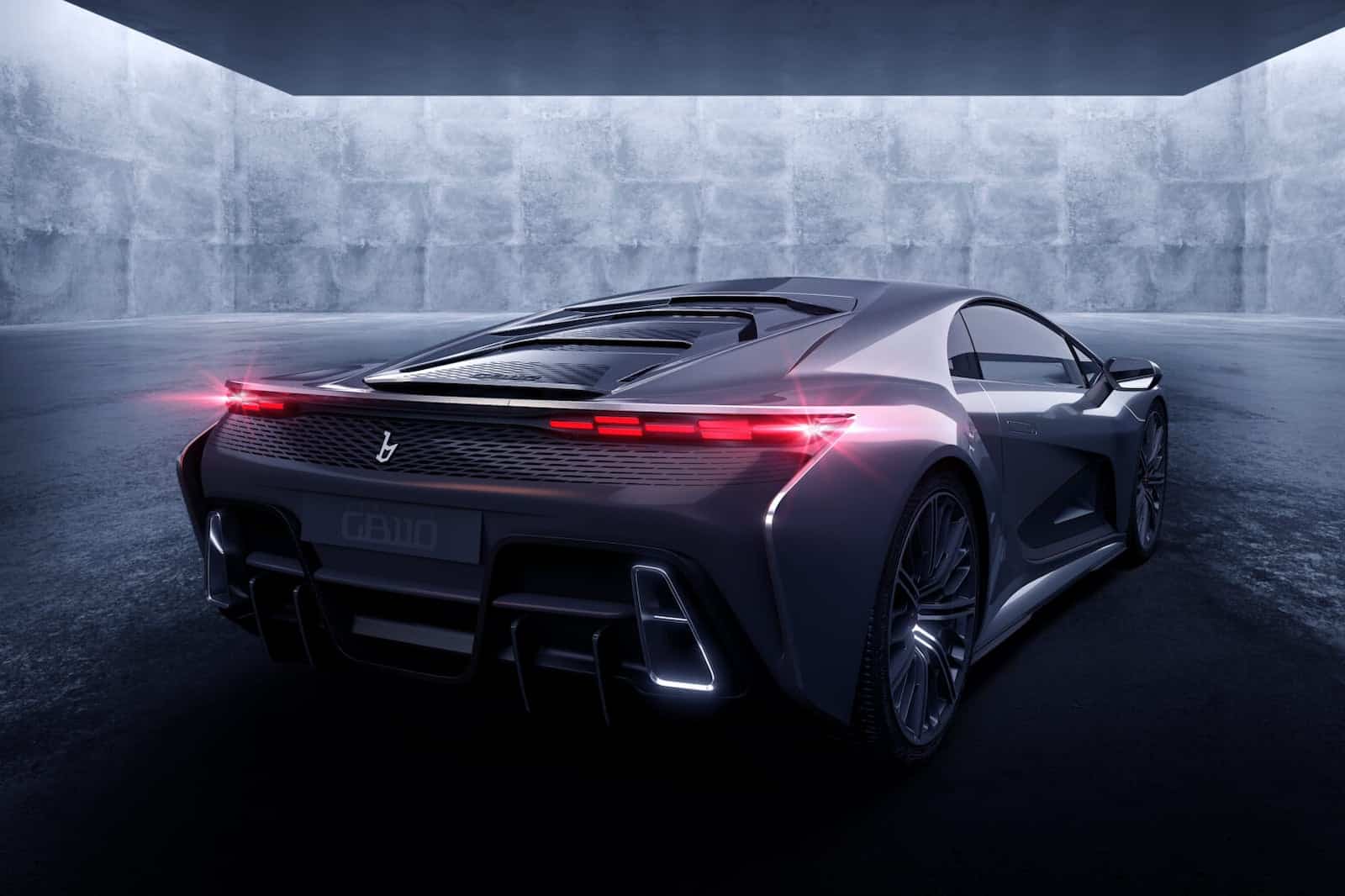 Bertone GB110: la hypercar da 1100 CV alimentata da plastica e rifiuti