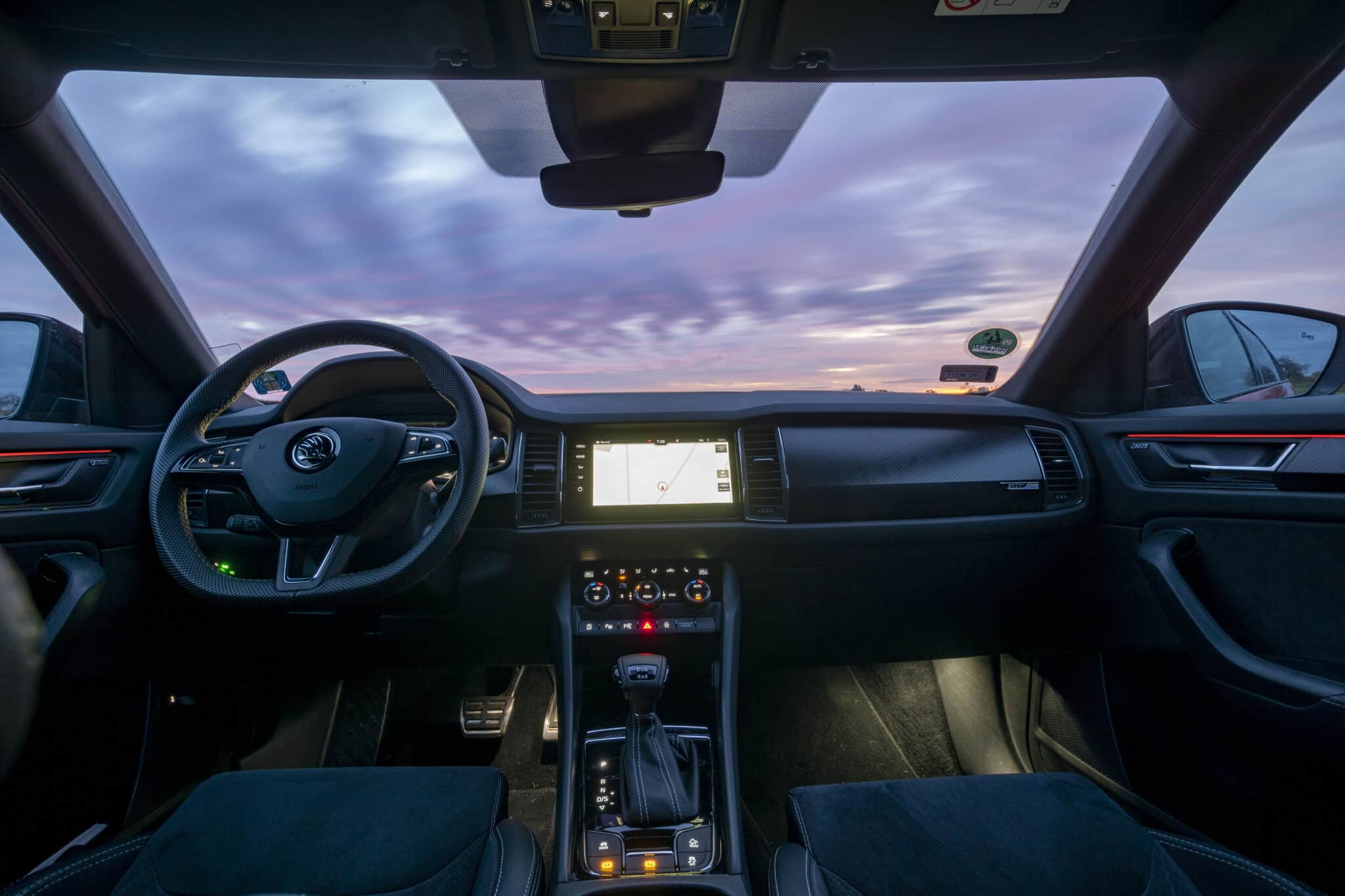 Gli interni della Skoda Kodiaq
