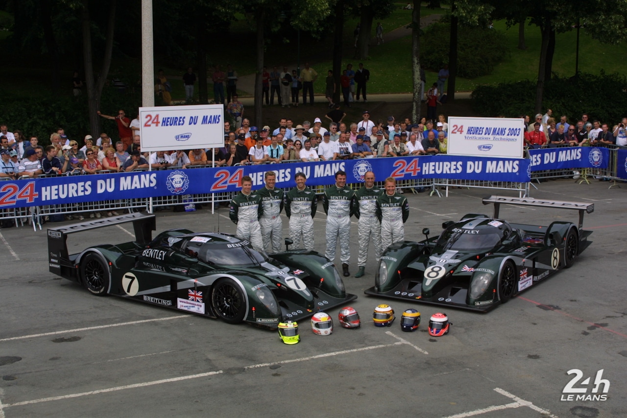 I due equipaggi Bentley per la 24 Ore di Le Mans 2003. Credit: 24h-lemans.com