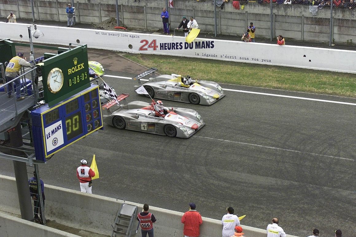 L'Audi vincitrice a Le Mans 2001. Credit: audi-mediacenter.com
