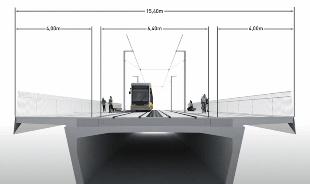 Struttura dell’impalcato dell’opera. Credits: Metro do Porto