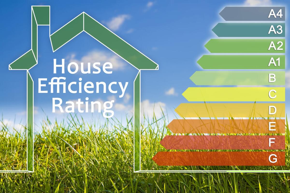 Ce lo chiede l’Europa, direttiva “Case green” - Buildings energy efficiency and Rating concept with energy certification classes according to the new European law called Energy Performance of Buildings Directive (EPBD).