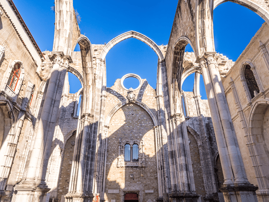 Il Convento do Carmo a Lisbona