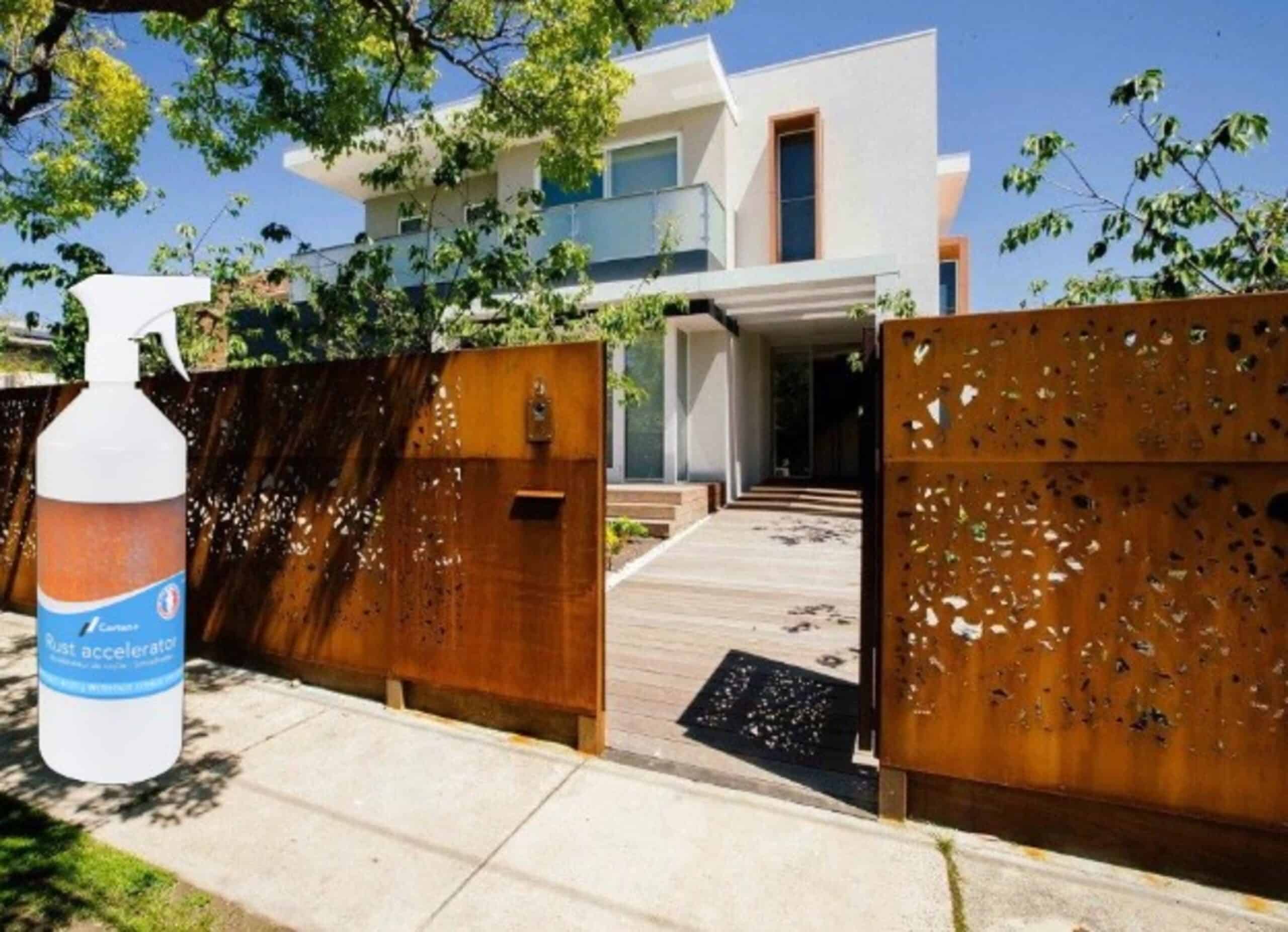 Acceleratore di ruggine Corten+: risultato garantito su tutti i tipi di metallo