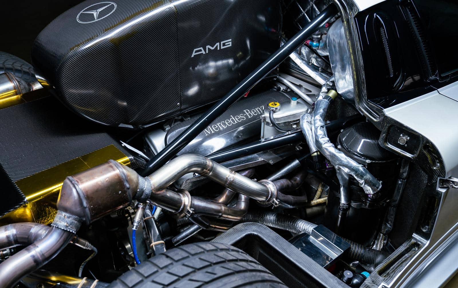 Il motore V12 Mercedes. Credit: bid.goodingco.com