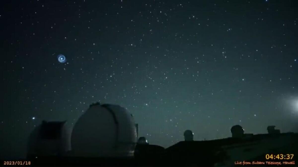 Spirale luminosa nel cielo delle Hawaii: ecco di che cosa si tratta - 