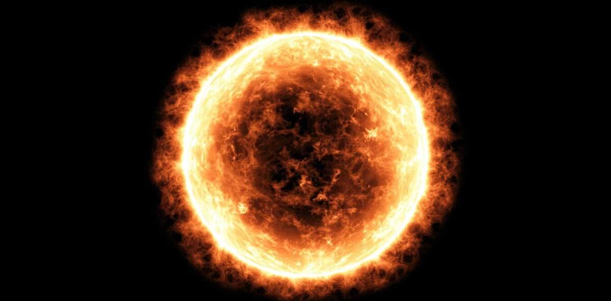 Scoperta misteriosa fonte di esplosioni radio nel Sole simili a un battito cardiaco - Rappresentazione del Sole. Crediti: Mongta Studio/Shutterstock.