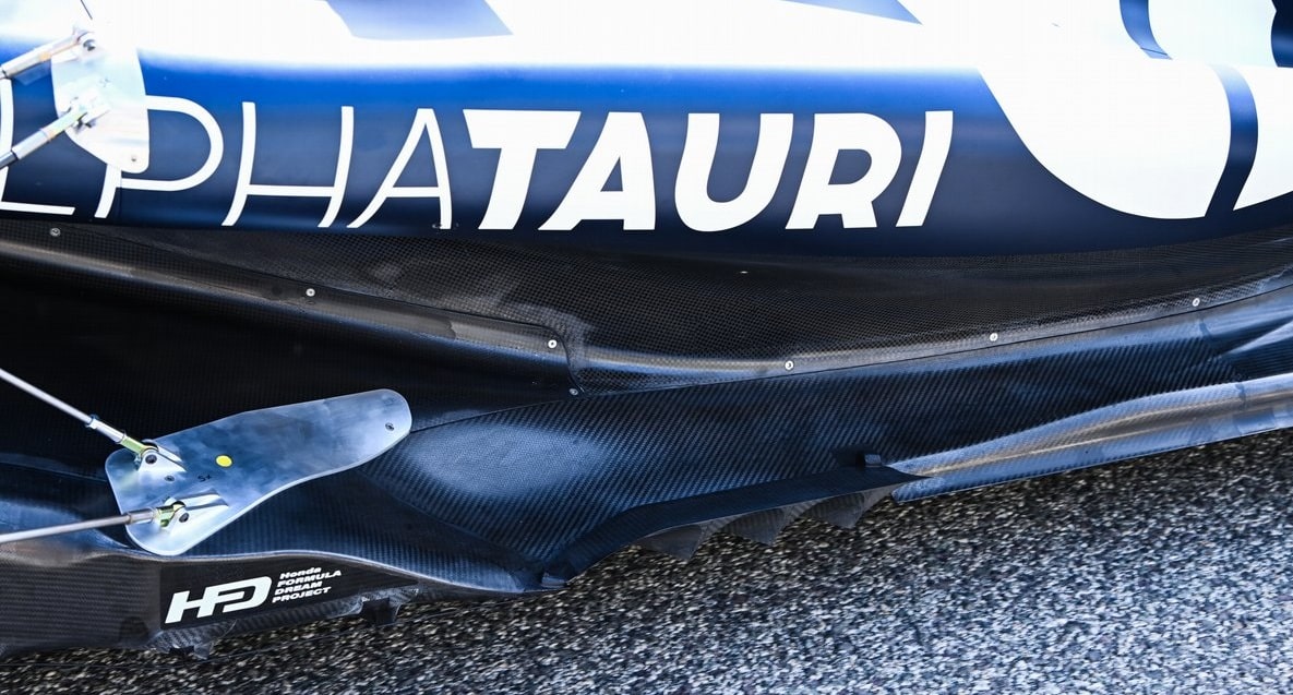Il fondo dell'AlphaTauri per il mondiale F1