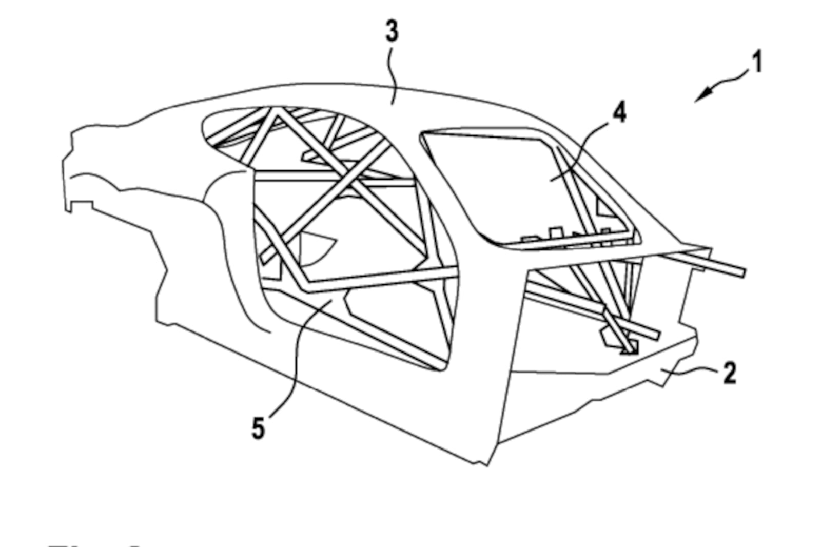 Porsche: online il brevetto del roll-bar integrato nel tetto per le auto da corsa