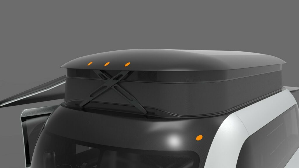 Porsche: ecco la roulotte per un campeggio di lusso e futuristico