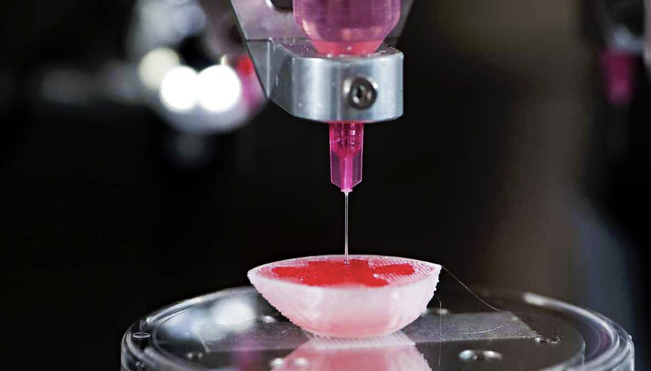 Stampa di un biomateriale mediante la tecnologia del bioprinting 3D - Credits: popsci.com