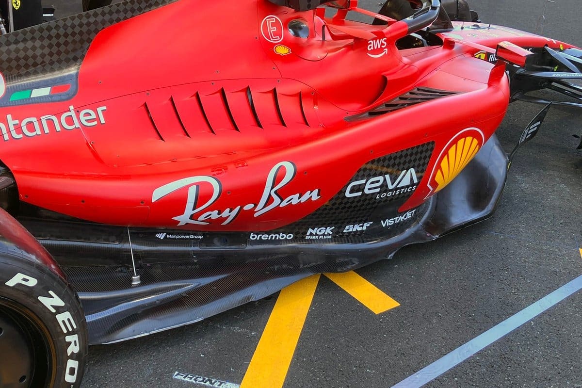 Dettagli sul fondo della Ferrari SF23 - Credits: Jon Noble