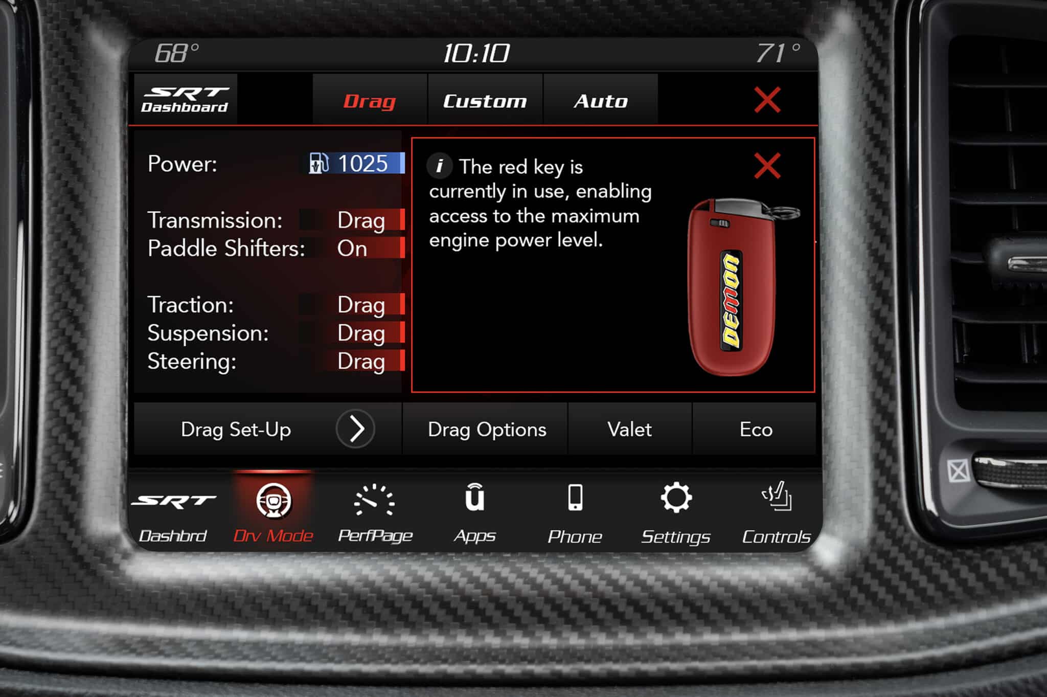 Dodge Challenger SRT Demon 170: l'addio al V8 Hemi con 1025 CV e uno 0-100 km/h in 1,66 secondi