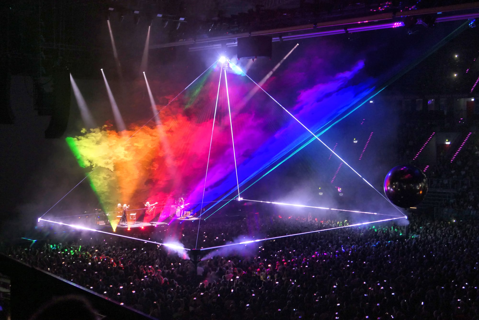 KRAKOW, POLAND - August 3, 2018 : Roger Waters performs at the concert of Us and Them tour in Poland.
