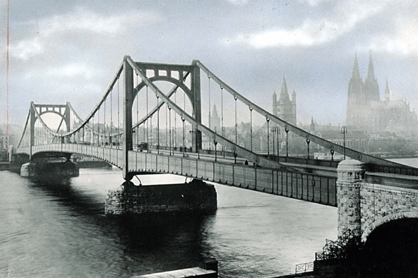 Il Deutzer Hängebrücke di Colonia. Credits: Rheinische Industriekultur