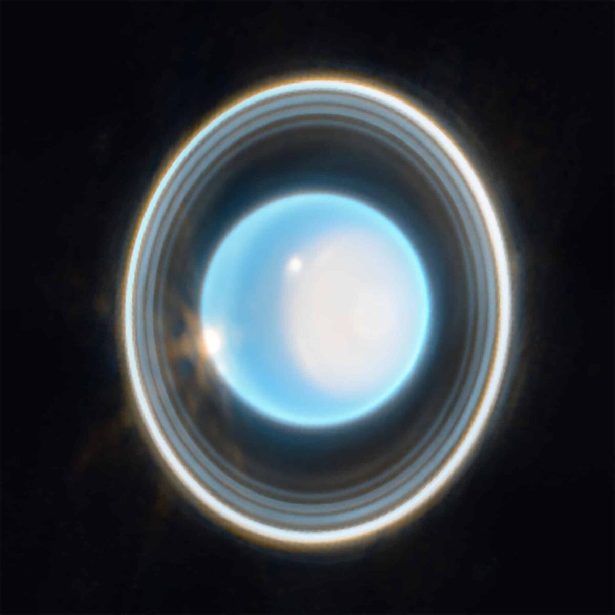 Anelli di Urano, nuova immagine scattata dal telescopio Webb - 