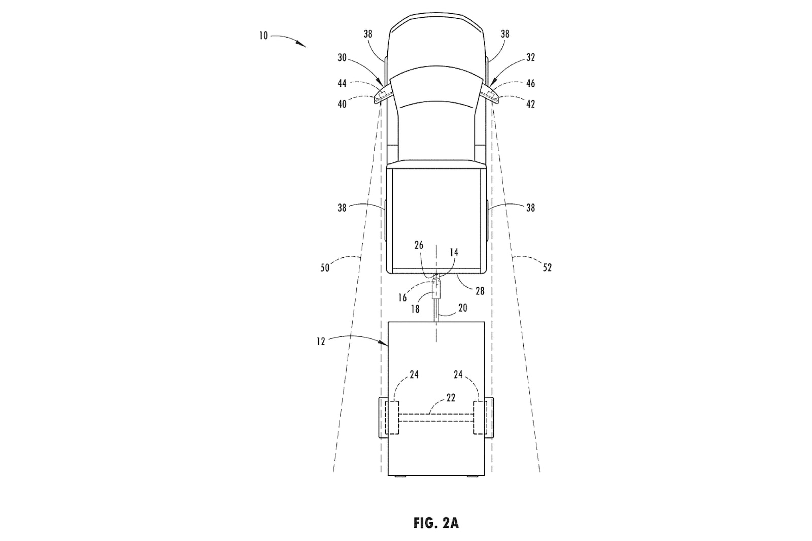 Ford: nuovo brevetto mostra lo specchietto autoadattabile per la retromarcia con rimorchio