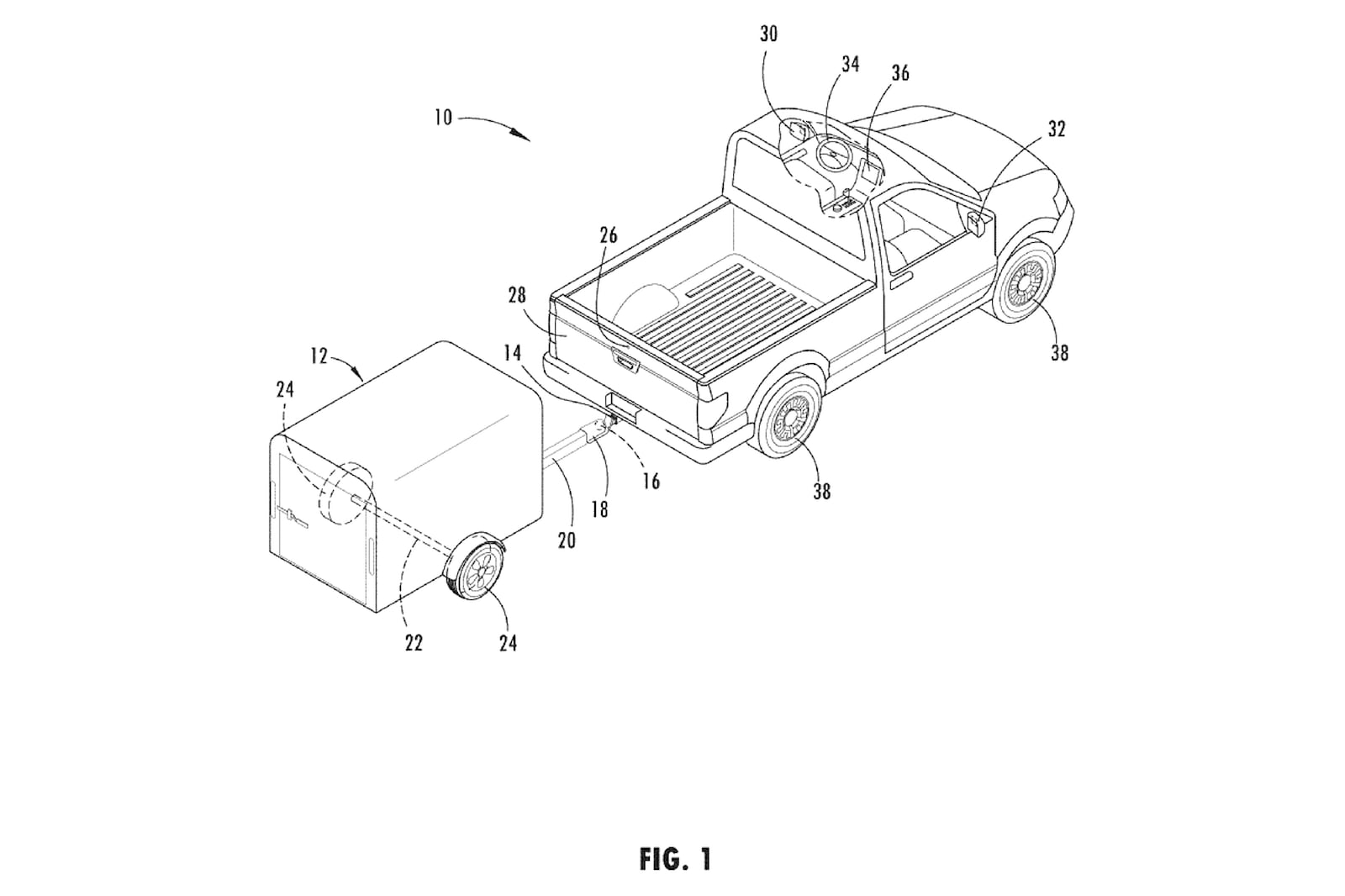 Ford: nuovo brevetto mostra lo specchietto autoadattabile per la retromarcia con rimorchio