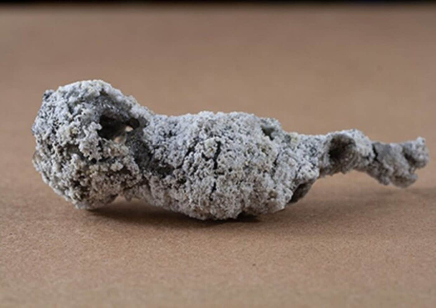 Il nuovo materiale creato dal fulmine in Florida. Credit: Matthew Pasek