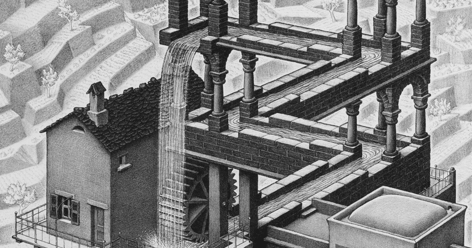 “The Impossible World” di M. C. Escher (Credits: NHPR)