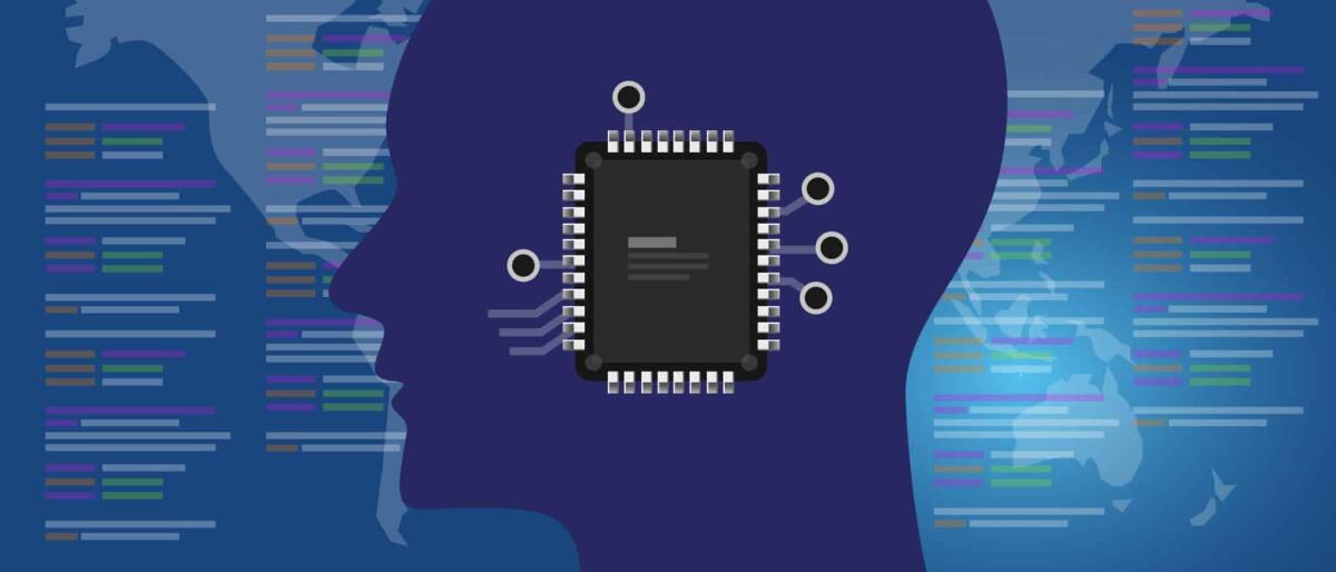 Neuralink ha ottenuto l'ok ai test clinici sull'uomo - Neuralink technology concept of bionic human brain connected to chip technology artificial intelligence illustration
