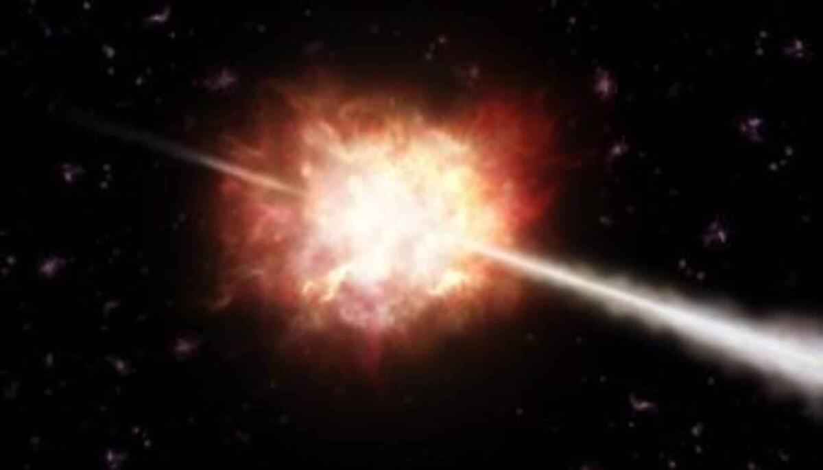 Rilevato un lampo di raggi gamma: il caso estremo di Grb 220101A - Gamma-ray bursts (GRBs) are powerful flashes of energetic gamma-rays lasting from less than a second to several minutes. They release a tremendous amount of energy in this short time making them the most powerful events in the Universe. They are thou