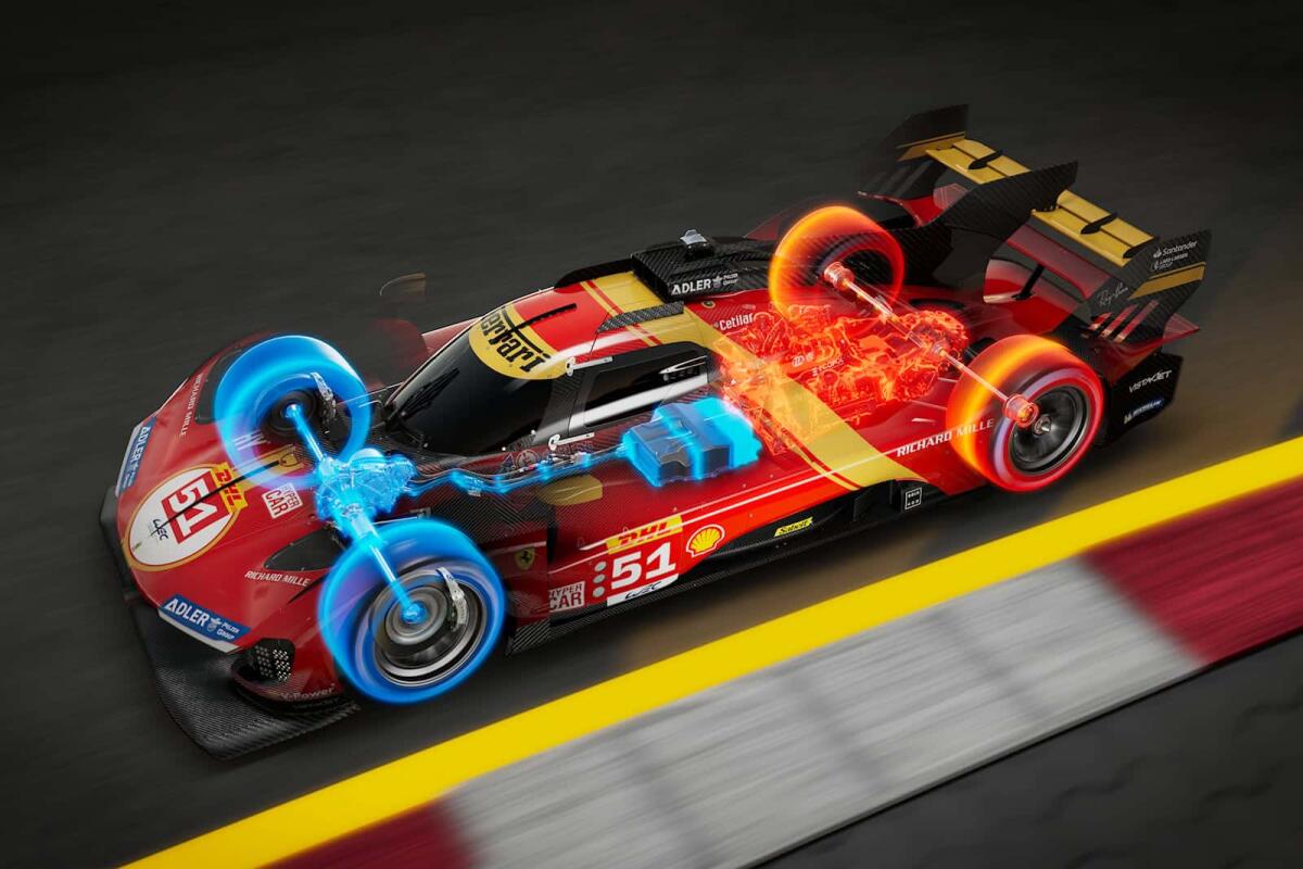 Ferrari 499P: come funziona il powertrain, approfondimento ERS e 4WD - 