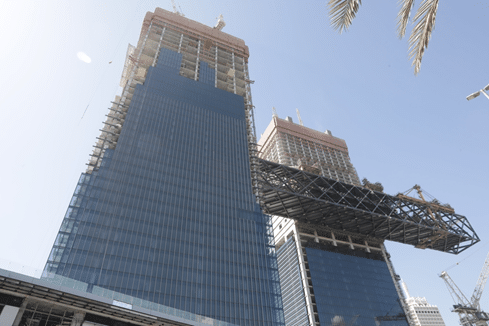 The Link in costruzione. (Credits: Construction Week Online)