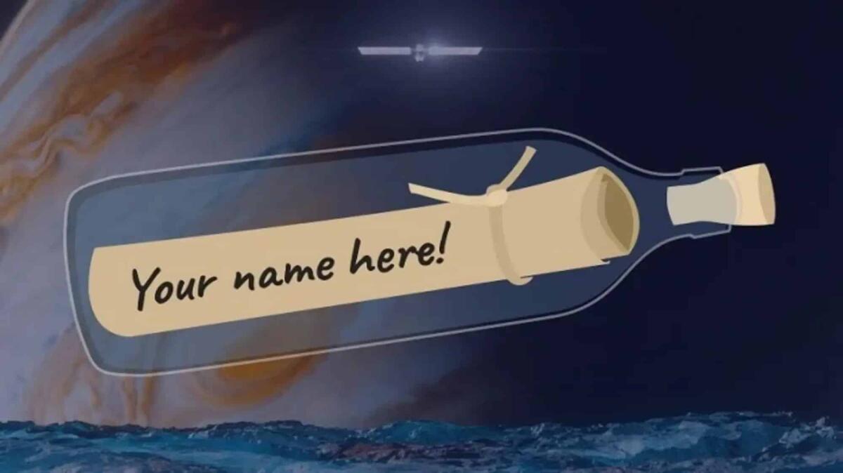 Message in a Bottle: manda il tuo nome sulla missione diretta verso Europa! - 