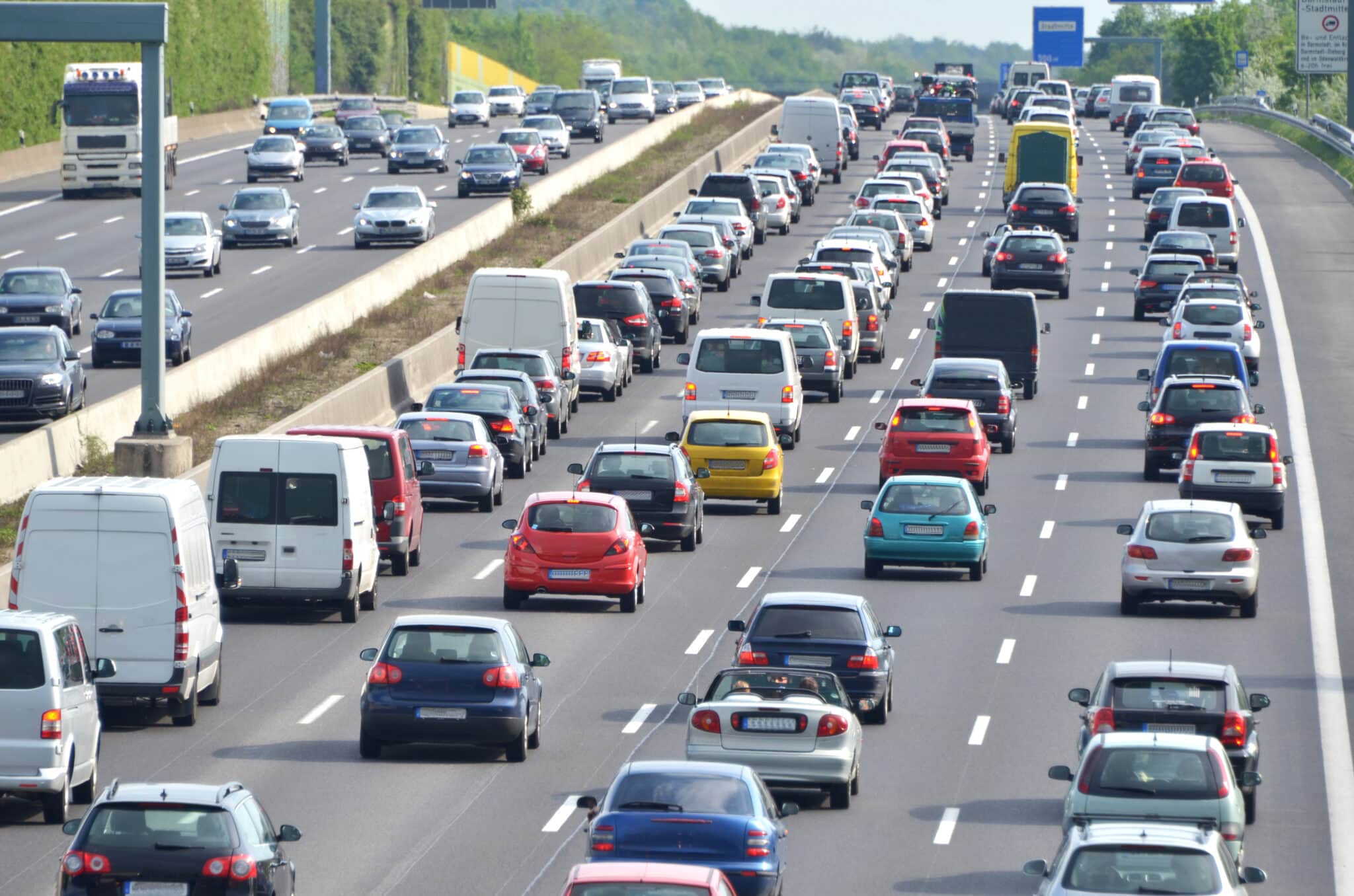 Traffico su un'autostrada tedesca