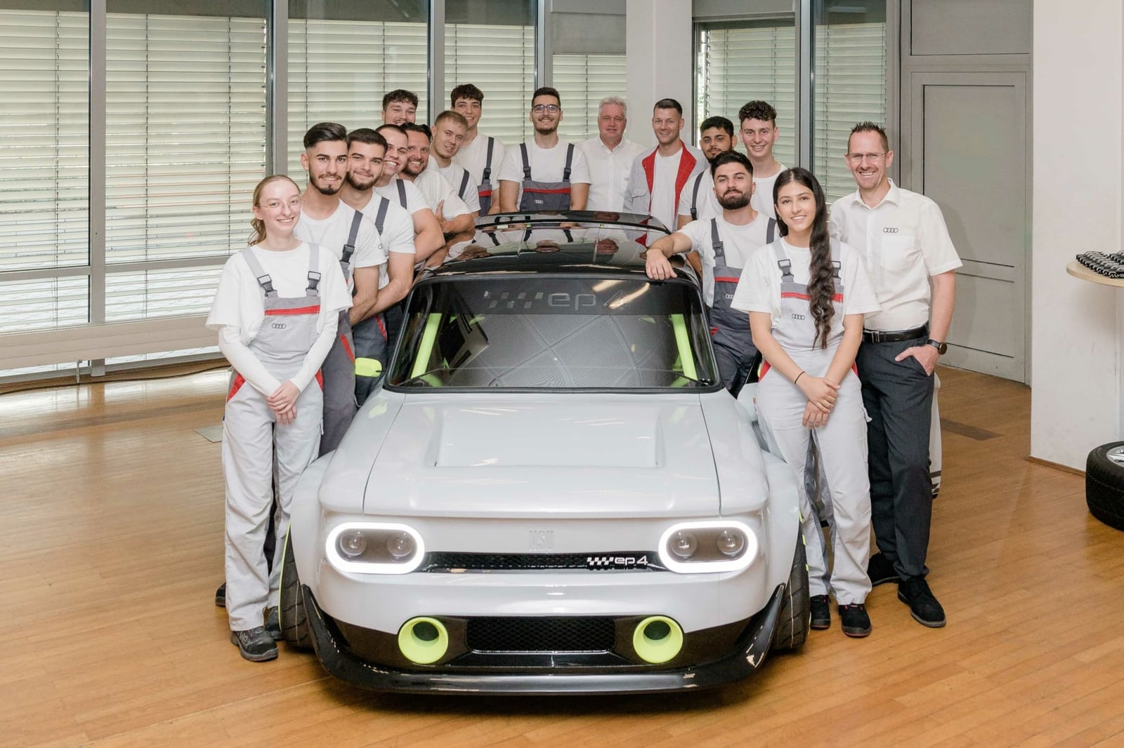 Audi fa rinascere la NSU Prinz 4 come restomod elettrico