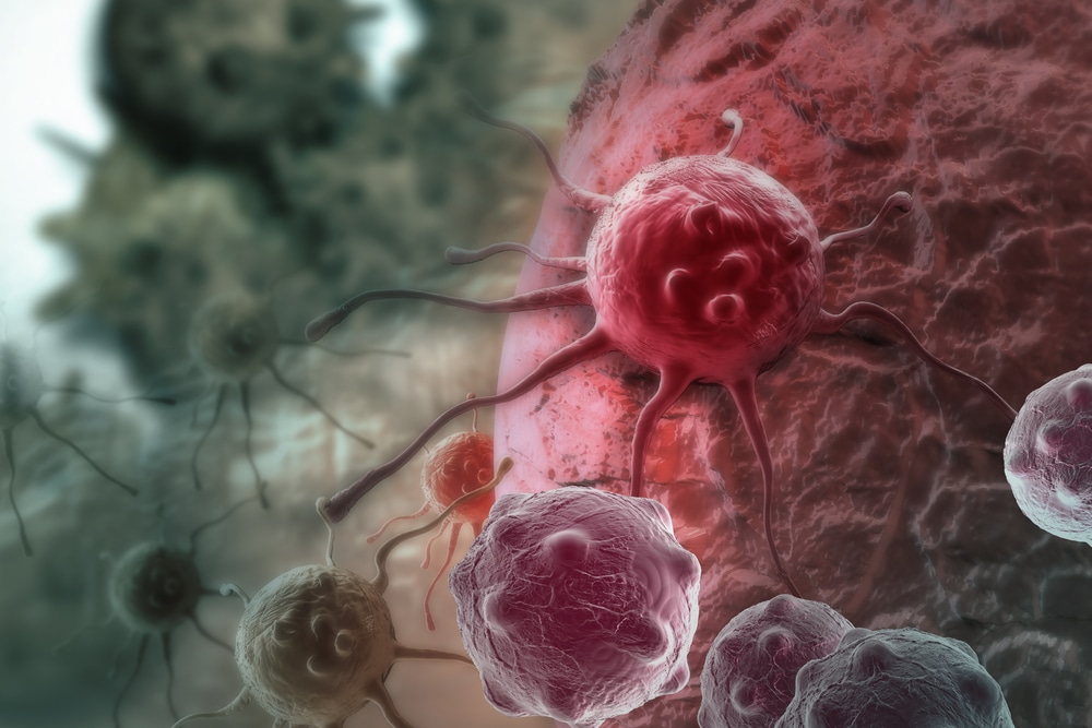cancer cell made in 3d software