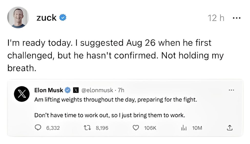 Musk vs Zuckerberg